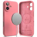 Калъф за iPhone 16 Plus - Ringke Silicone Magnetic MagSafe - Розов