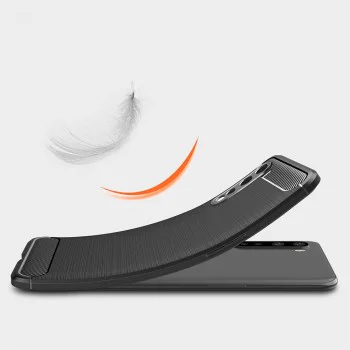 Калъф за OnePlus Nord 5G - Carbon Silicone - Черен