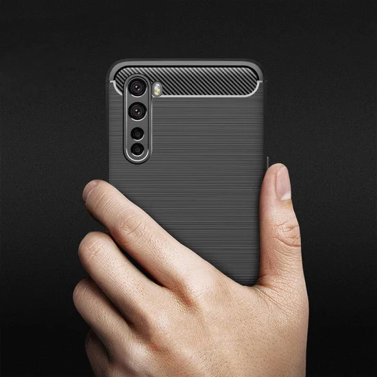 Калъф за OnePlus Nord 5G - Carbon Silicone - Черен
