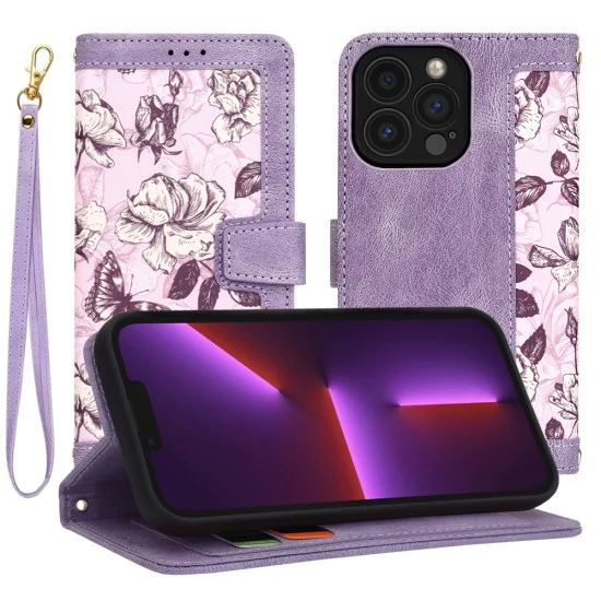 Калъф за iPhone 13 Pro - FlipCraft - Mysterious Purple