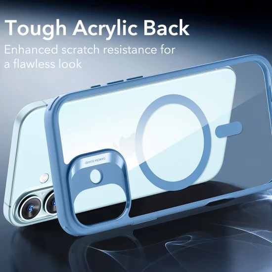 Калъф за iPhone 16 - ESR Classic Hybrid HaloLock - Clear Blue