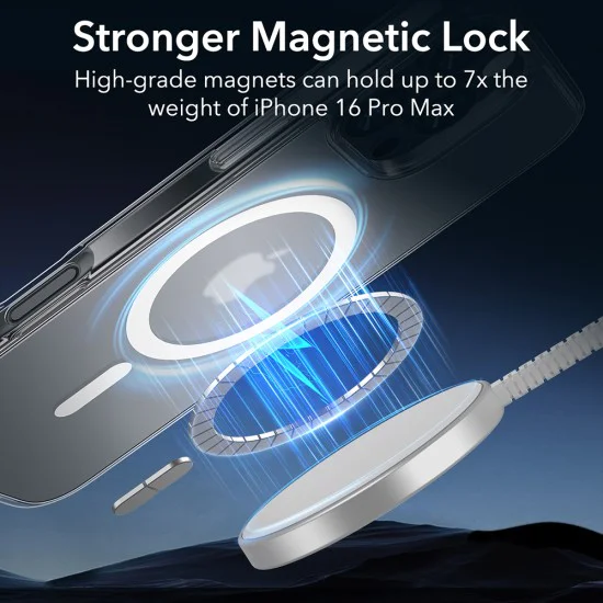 Калъф за iPhone 16 Pro Max - ESR Classic Classic Hybrid HaloLock - Frosted Clear