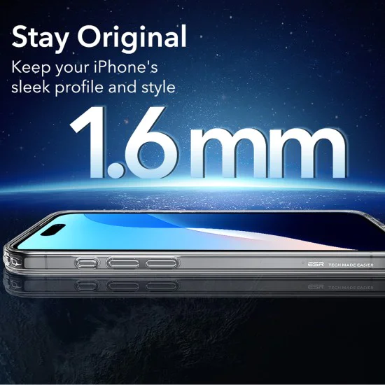 Калъф за iPhone 16 Pro Max - ESR Classic Classic Hybrid HaloLock - Frosted Clear
