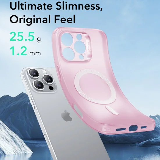 Калъф за iPhone 16 Pro - ESR Zero HaloLock - Frosted Pink