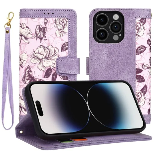 Калъф за iPhone 14 Pro - FlipCraft - Mysterious Purple