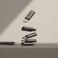 Адаптер Lightning към Type-C с OTG функция, 480Mbps, 27W (комплект 2) - Ringke - Gunmetal