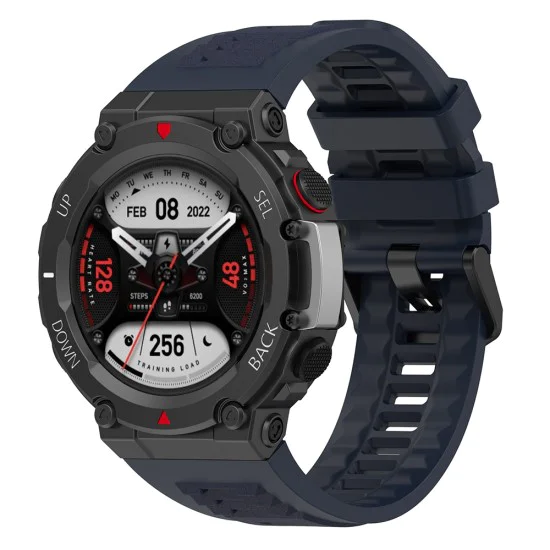 Каишка за Amazfit T-Rex 2/2 Ocean Blue - Каишка за часовник (W067) - Navy Blue