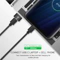 Type-C към USB адаптер, 3A - адаптер - черен