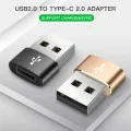 Type-C към USB адаптер, 3A - адаптер - черен