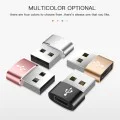 Type-C към USB адаптер, 3A - адаптер - черен