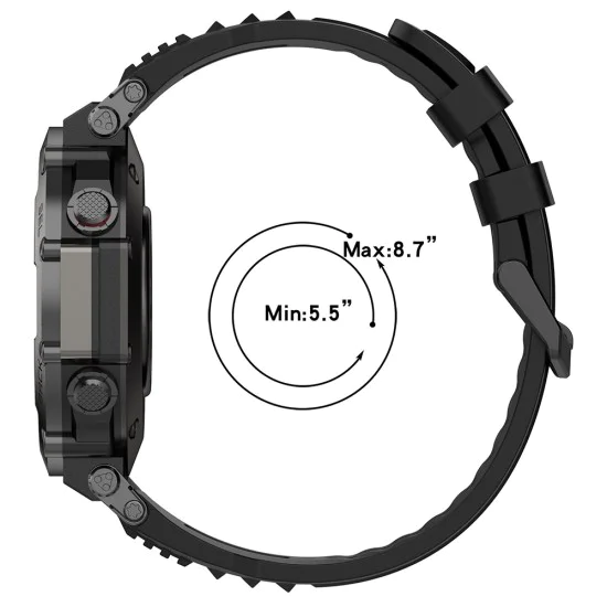Каишка за Amazfit T-Rex Ultra - Каишка за часовник (W067) - Тъмно зелено