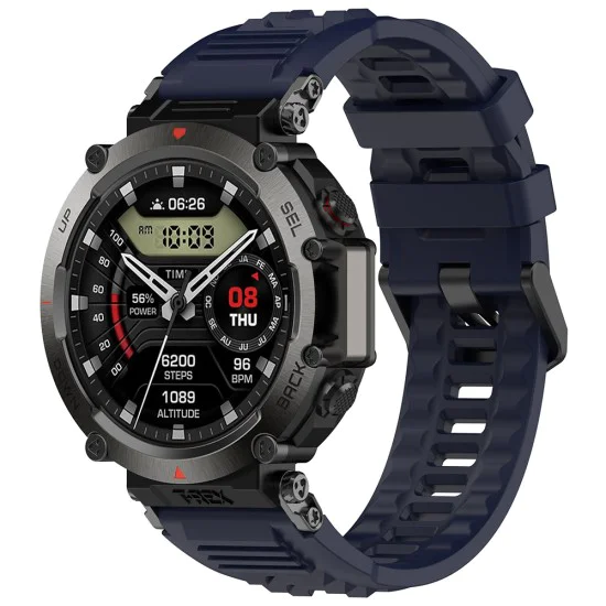 Каишка за Amazfit T-Rex Ultra - Каишка за часовник (W067) - Navy Blue