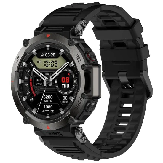 Каишка за Amazfit T-Rex Ultra - Каишка за часовник (W067) - Черна