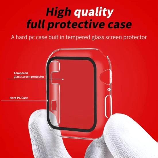 Калъф за Apple Watch 1 / 2 / 3 (42mm) + калъф - Defense360 Pro - Clear
