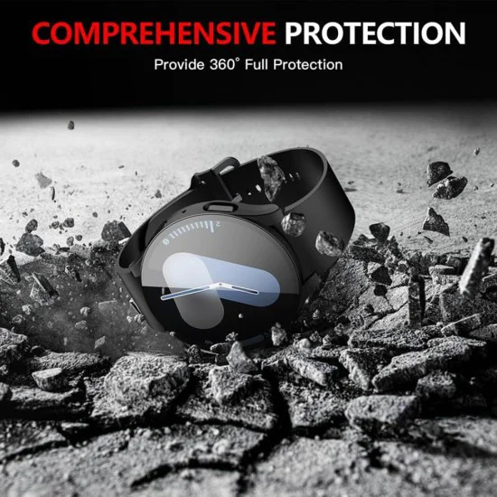 Протектор за Samsung Galaxy Watch7 (44mm) + Протектор - Defense360 Pro - Черен