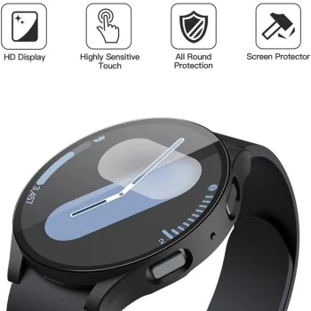Протектор за Samsung Galaxy Watch7 (40mm) + Протектор - Defense360 Pro - Черен