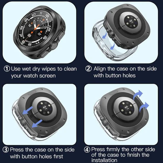 Протектор за Samsung Galaxy Watch Ultra (47mm) + Протектор - Defense360 Pro - Clear