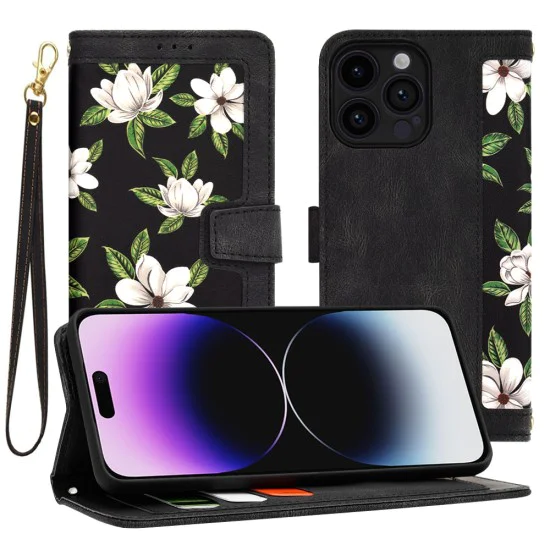 Калъф за iPhone 14 Pro Max - FlipCraft - Flowers of the Dawn