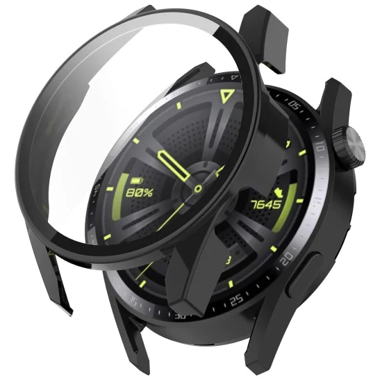 Протектор за Huawei Watch GT 3 (46mm) + Протектор - Defense360 Pro - Черен