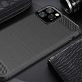 Калъф за iPhone 12 Pro Max - Carbon Silicone - Черен