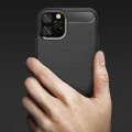 Калъф за iPhone 12 Pro Max - Carbon Silicone - Черен