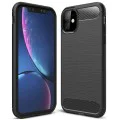 Калъф за iPhone 12 mini - Carbon Silicone - Черен