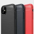 Калъф за iPhone 12 mini - Carbon Silicone - Черен