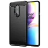 Калъф за OnePlus 8 Pro - Carbon Silicone - Черен