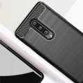 Калъф за OnePlus 8 - Carbon Silicone - Черен