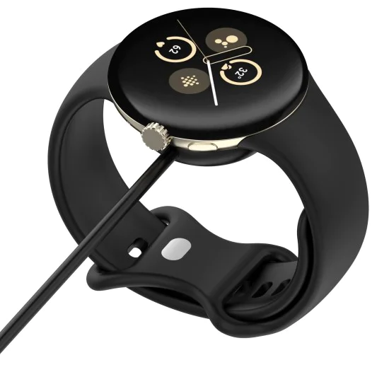 Зарядно за Google Pixel Watch3 (41mm, 45mm) / 2 / Fitbit Ace LTE, USB - (THC5) - Черен