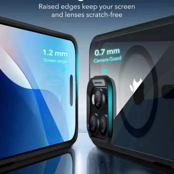 Калъф за iPhone 16 Pro Max - ESR Classic Hybrid HaloLock - Clear Black