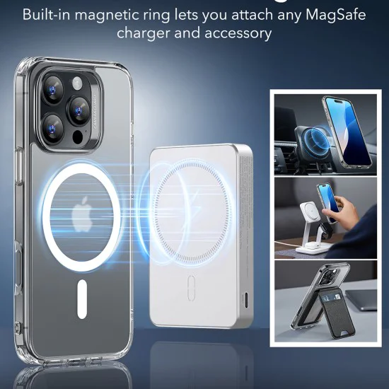 Калъф за iPhone 16 Pro Max - ESR Classic Classic Hybrid HaloLock - Frosted Clear