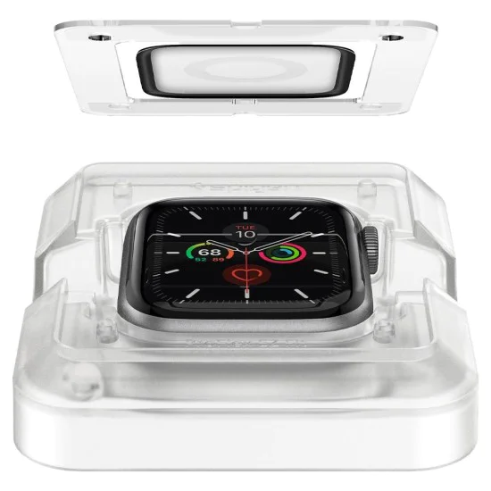 Протектор за Apple Watch 4 / 5 / 6 / SE / SE 2 44mm (комплект 2) - Spigen ProFlex EZ Fit - черен