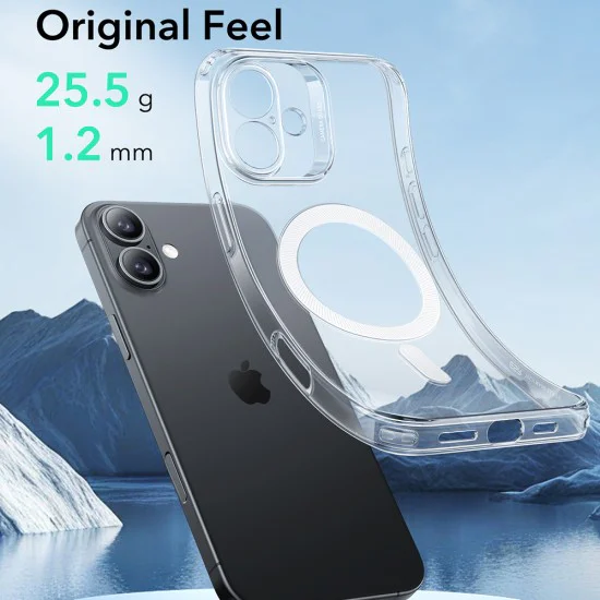 Калъф за iPhone 16 Plus - ESR Zero HaloLock - Clear