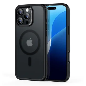 Калъф за iPhone 16 Pro - ESR Classic Hybrid HaloLock - Frosted Black