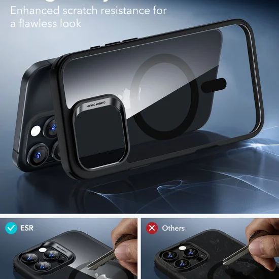 Калъф за iPhone 16 Pro - ESR Classic Hybrid HaloLock - Clear Black