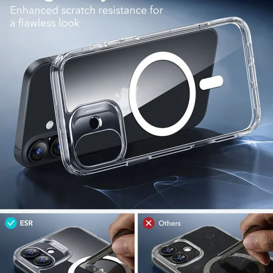 Калъф за iPhone 16 - ESR Classic Hybrid HaloLock - Clear