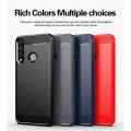 Калъф за Huawei Y6p - Carbon Silicone - Черен