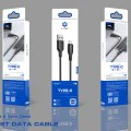 Кабел за данни с USB конектори, Type-C, 1m - Lito (LD06T) - Черен