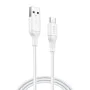 Кабел за данни с USB конектори, Type-C, 1m - Lito (LD06T) - Бял