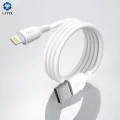 Кабел за данни с USB конектори, Type-C, 1m - Lito (LD06T) - Бял