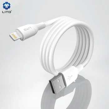 Кабел за данни с USB конектори, Type-C, 1m - Lito (LD06T) - Бял