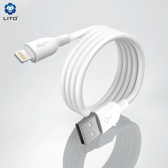 Кабел за данни с USB конектори, Type-C, 1m - Lito (LD06T) - Бял