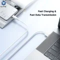Кабел за данни с USB конектори, Type-C, 1m - Lito (LD06T) - Бял