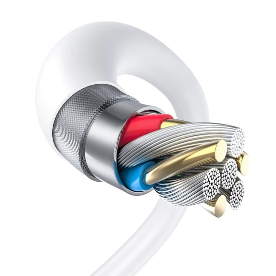 Кабел за данни с USB конектори, Micro-USB, 1m - Lito (LD06V) - Бял