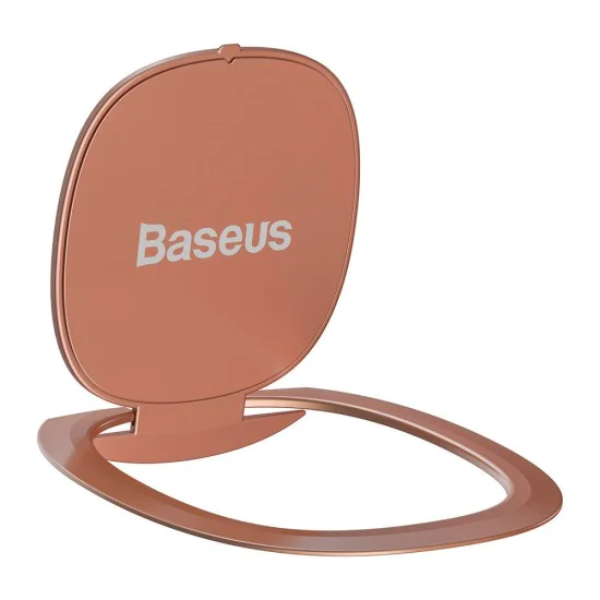 Baseus - Phone Ring Invizible (SUYB-0R) - Стояща и сгъваема функция - Розово злато