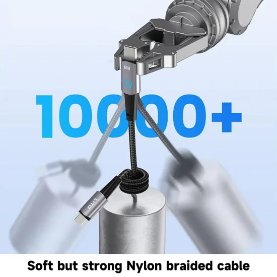 Кабел за данни с щепсел Type-C Type-C, Lightning 30W, 1,2 m - Lito (LD10) - Черен