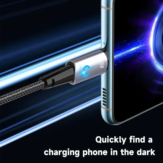 Кабел за данни с щепсел Type-C Type-C, Lightning 30W, 1,2 m - Lito (LD10) - Черен