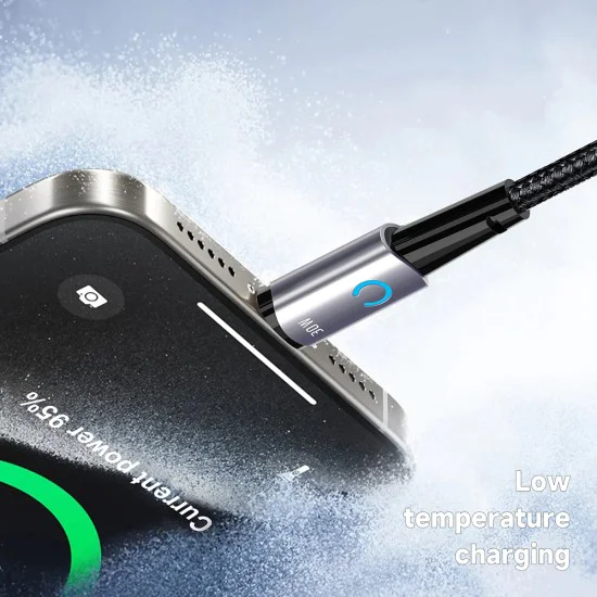 Кабел за данни с щепсел Type-C Type-C, Lightning 30W, 1,2 m - Lito (LD10) - Черен