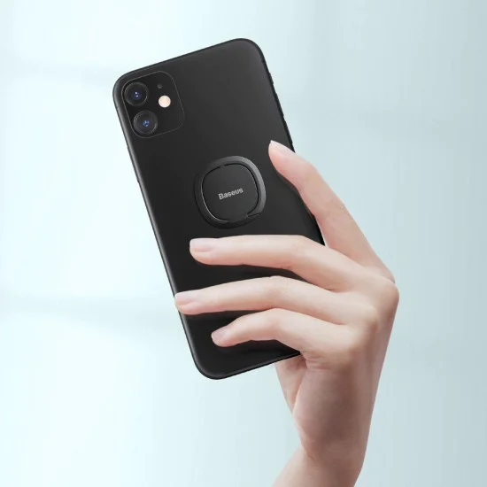 Baseus - Phone Ring Invizible (SUYB-0R) - Стояща и сгъваема функция - Розово злато